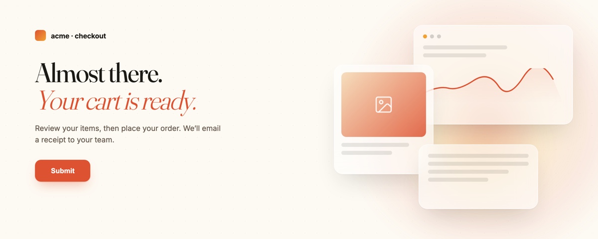 Checkout redesign · light-mode preview